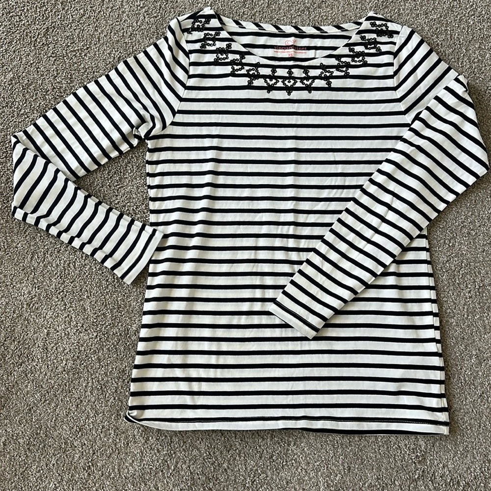 Vineyard Vines Knit Shirt Long Sleeve Stripe - never worn
